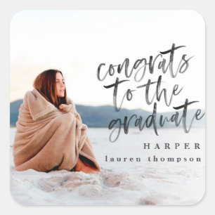 Congrats to the grad photo graduate sticker