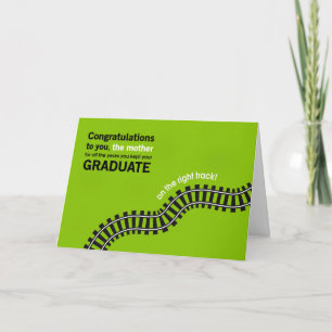 Congrats to the Mother-Graduate on Right Track Card