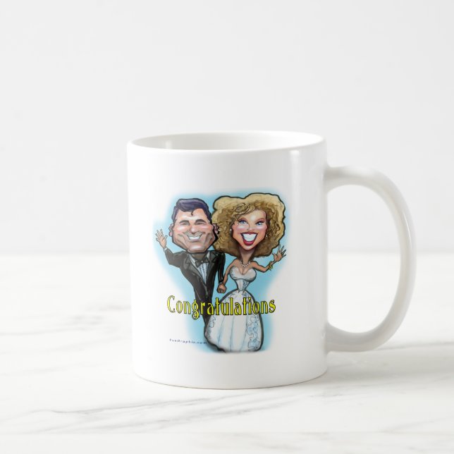 Congrats Wedding Dolls Coffee Mug (Right)