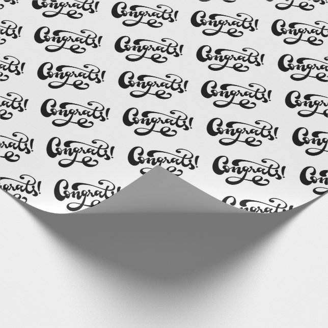 Congrats Wrapping Paper (Corner)