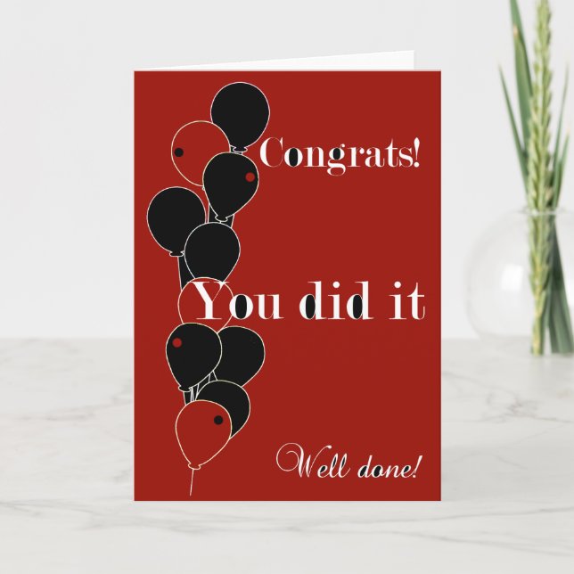 Congrats You Did It! Card (Front)