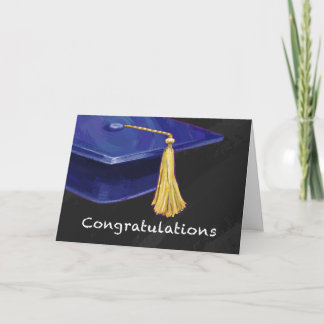 Congratulation Blue and Black Card