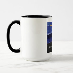 Congratulation Blue and Black Mug