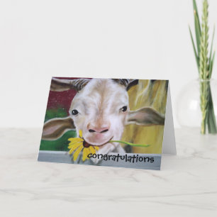 CONGRATULATION FROM THE GOAT! CARD