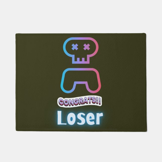 CONGRATULATION LOOSE GAMER DOORMAT (Front)