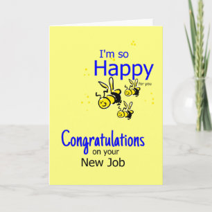 Congratulation on a new job card
