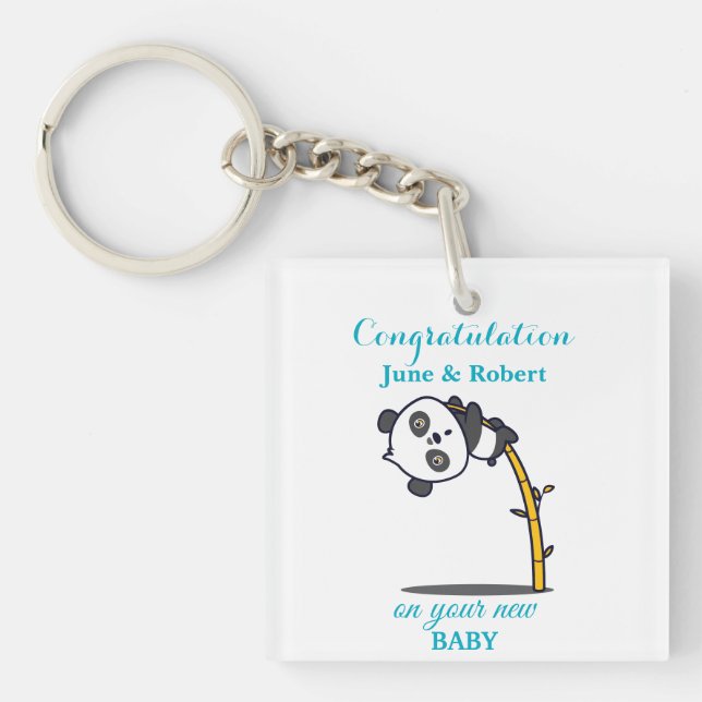 congratulation on new baby key ring (Front)