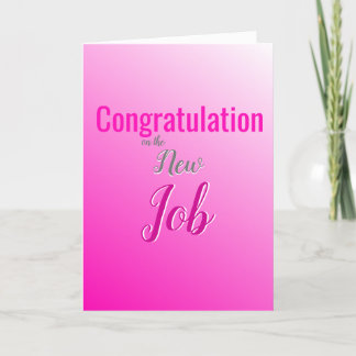 Congratulation on the new job holiday card