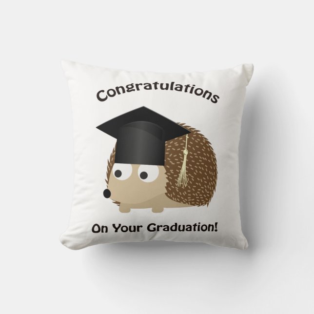 Congratulation on Your Graduation Hedgehog Cushion (Front)