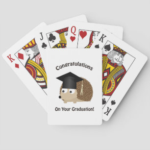 Congratulation on Your Graduation Hedgehog Playing Cards