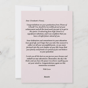 Congratulation on your Graduation Holiday Card
