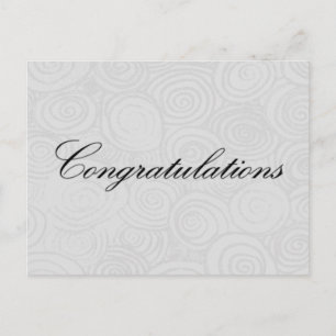 Congratulation Swirls Postcard