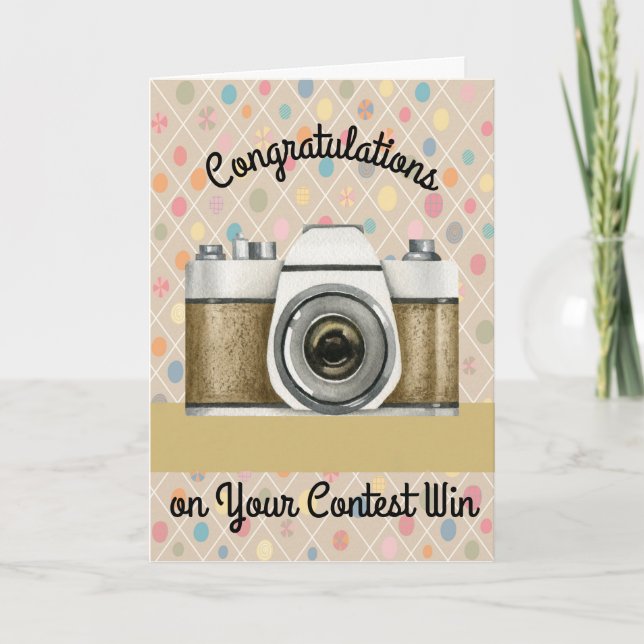 Congratulation to Photographers Contest Win Card (Front)