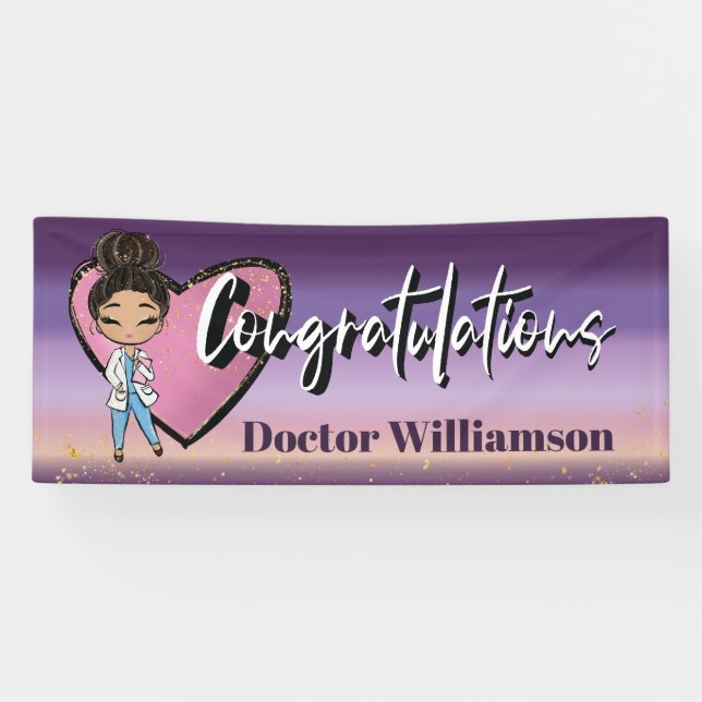 Congratulationis Medical Graduate Doctor Banner (Horizontal)