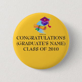 CONGRATULATIONS(2014 Graduation Pin) 6 Cm Round Badge