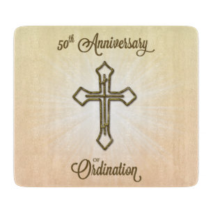 Congratulations 50th Ordination Anniversary Cutting Board