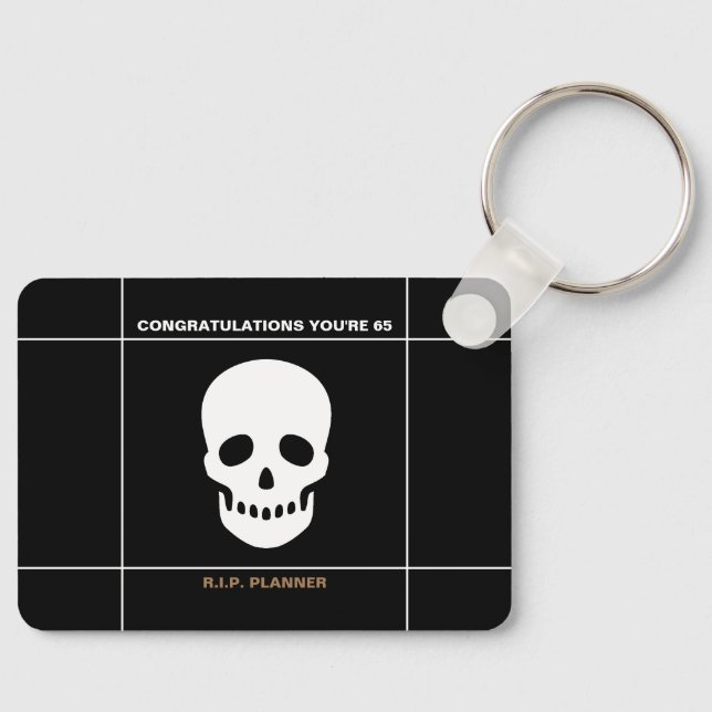 Congratulations 65 Keychain (Front)