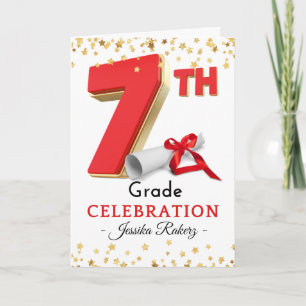 Congratulations 7th Grade Celebration Graduation Card