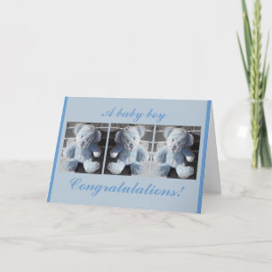 Congratulations!, A baby boy Card