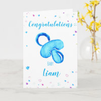 Congratulations a baby boy customizable names