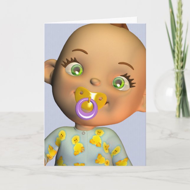 Congratulations A Beautiful Baby Card (Front)