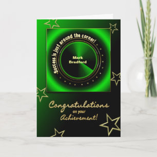 CONGRATULATIONS/ACHIEVEMENT - ABSTRACT CARD