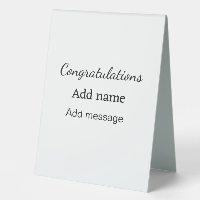 Congratulations add name message simple graduate  (Front)