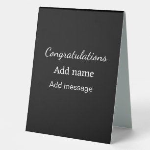 Congratulations add name message simple graduate