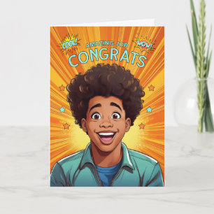 Congratulations African American Teenage Boy Card