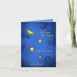 Congratulations- Aim For the Moon Card