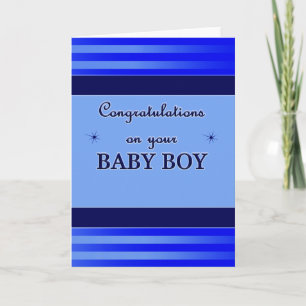 Congratulations Baby Boy Card