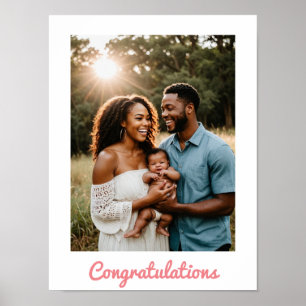 congratulations baby girl Poster