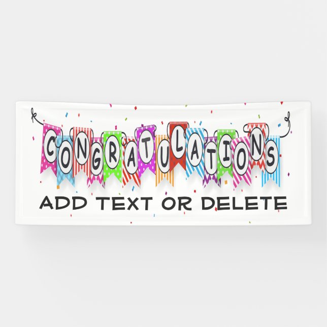 CONGRATULATIONS Banner (Horizontal)