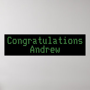 Congratulations Banner Poster