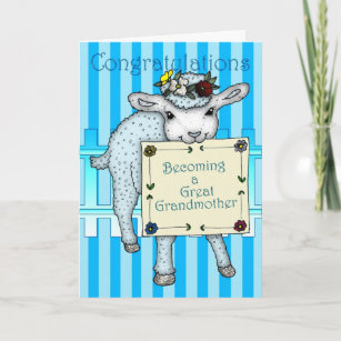 congratulations becoming a Great Grandmother Card