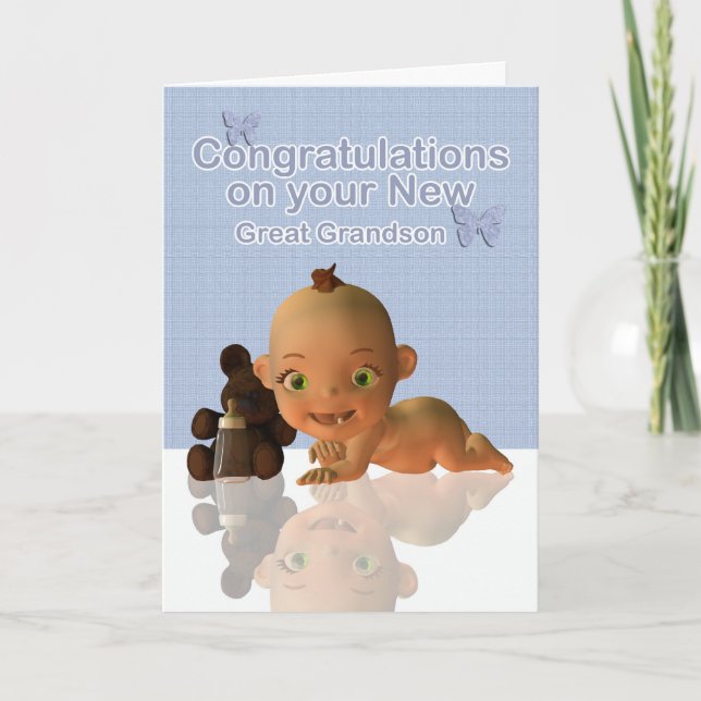 congratulations becoming a Great Grandmother Card (Front)