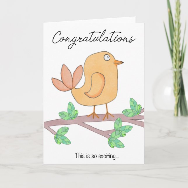 Congratulations Bird Card (Front)