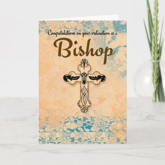 Congratulations Bishop Ordination In Parchment Card