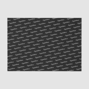 Congratulations Black Tissue Paper - HAMbyWG