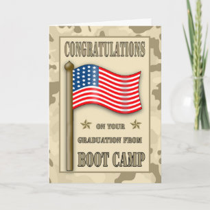 Congratulations Boot Camp Graduation Card