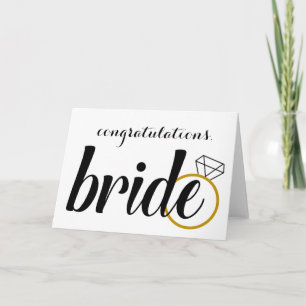 Congratulations, Bride - Bridal Shower Card