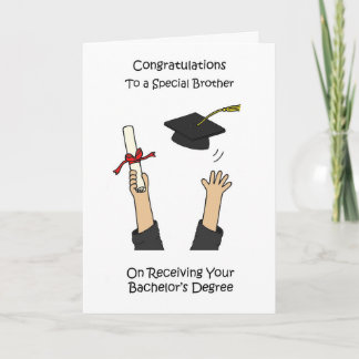 Congratulations Brother on Bachelor's Degree Card