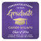 Congratulations Brushed Purple and Gold Graduation