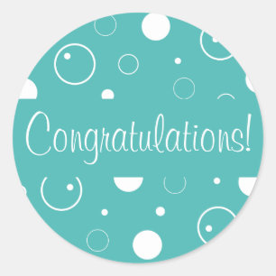 Congratulations Bubbles Envelope Seal