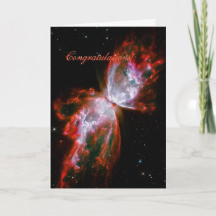 Congratulations - Butterfly Nebula in Scorpius Card