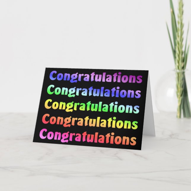 Congratulations Card (Front)