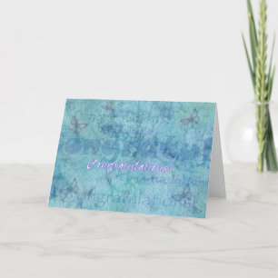 Congratulations Card Butterflies