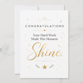 Congratulations Card | Elegant Graduation Card