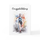 Congratulations card for a marathon runner