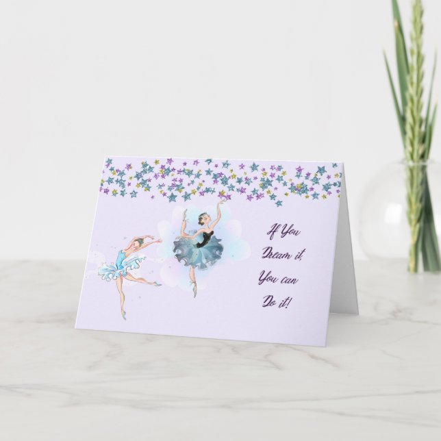 Congratulations Card for Ballerina (Front)